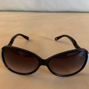Black Sunglasses with Pearl White Handles